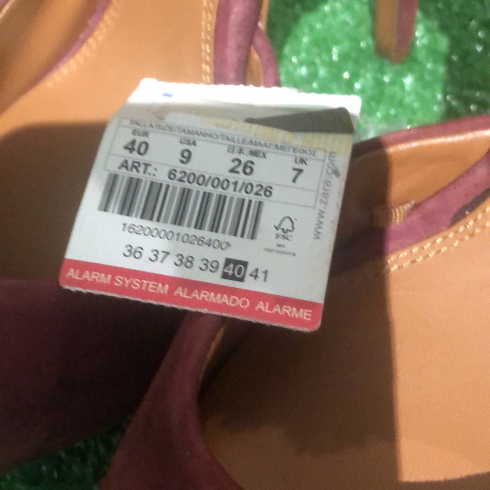 Zara Basic Collection Peep Toe Platform Shoe With… - image 6